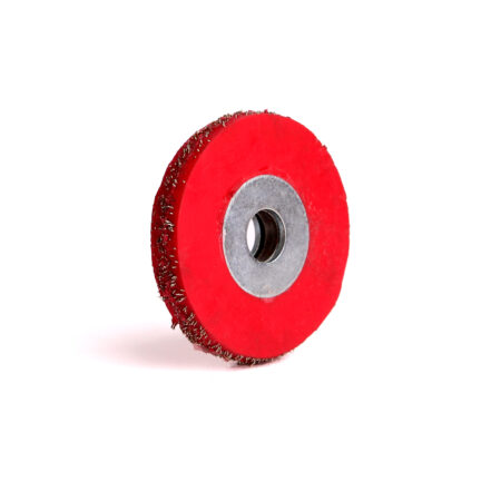 Encapsulated wire brush 2" Red
