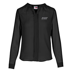Ladies Long Sleeve Zenobia Blouse BLACK