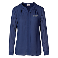 Ladies Long Sleeve Zenobia Blouse NAVY